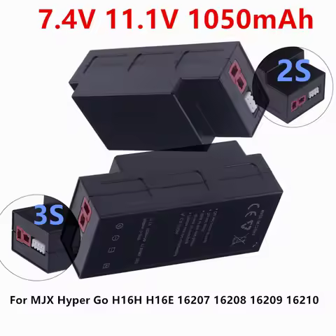 7.4V 11.1v 1050mAh Lipo battery For MJX Hyper Go H16H H16E 1/16 R/C Car Remote Control Off-road truc