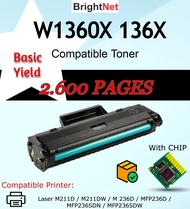 Compatible Cartridge Toner W1360A/X/XL HP136A Cartridge for HP Laserjet M211d M211dw M236d M236sdn M