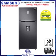 (Bulky) SAMSUNG RT53K6657B1/SS 2 DOOR REFRIGERATOR, 528L, 3 TICKS, TMF TWIN COOLING PLUS™, WATER DISPENSER, FREE DELIVERY