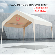 Light Beige 3x3 Meter High Quality Outdoor Tent Gazebo Canopy Khemah