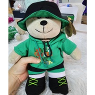 Starbucks Eco-Friendly Teddy Bear love coffee green T1