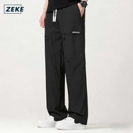 ZEKE B0066 Zipper Pocke Pants Men's Tactical Five Pocket Working Cargo Pant Trouser Seluar lelaki