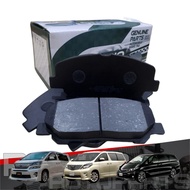 🚨 GINO 🚨 BRAKE PAD FRONT & REAR FOR TOYOTA ALPHARD ANH20/TOYOTA VELLFIRE ANH20/TOYOTA ESTIMA ACR50