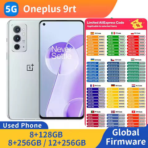 OnePlus 9 RT 9RT Android 5G ROM 128GB/256GB Smartphone 48MP Camera All Colors used phone