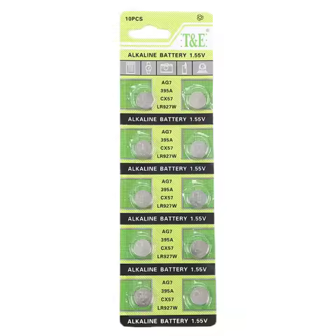 2PCS-50PCS 1.55V AG7 LR927 LR57 SR927W 399 GR927 395A AG 7 Battery Button Batteries For Watch Toys R