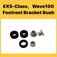 HONDA EX5-C1 EX5 CLASS 1 REAR FOOTREST BRACKET BUSH (SET) // WAVE100 FOOTREST BRACKET BUSH FOOT REST GETAH RUBBER BUSH
