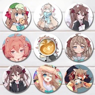 Neuro S-Sama E-Evil Vtuber Heat Resistant Round Wooden Coasters Non-slip Drink Cafe Decoration 2D Fl