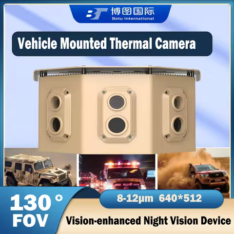 Professional InfiRay 360° Panoramic IR Night Vision Multi-Spectrum Sensor 130° FOV AI Intelligent De