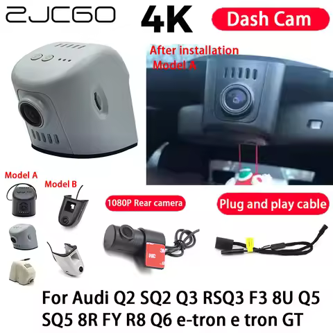Car 4K Plug and Play Dash Cam Video Recorder Night Vision for Audi Q2 SQ2 Q3 RSQ3 F3 8U Q5 SQ5 8R FY