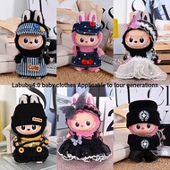 Labubu4.0 Heart Bottom Code 4th Generation labubu Clothes labubu Baby Clothes 7cm Doll Doll Can Wear