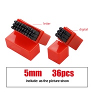 Letter & Number Stamp Punch Set Hardened Steel Metal Wood Leather Steel Punch Alphabet Letter Number