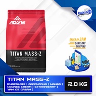 Agym Nutrition Titan Mass 2kg - Mass Gainer, Bulking Fitness Sizing Supplement