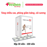 [HCM]Calci Nano K2 Tăng chiều cao phòng giảm loãng xương còi xương hộp 100 viên