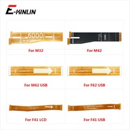 Main Motherboard LCD Display Connector Flex Ribbon Cable For Samsung Galaxy F41 F62 M32 M42 M62 Repa