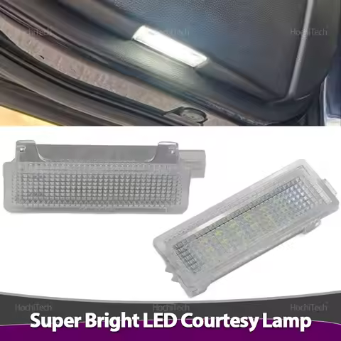 2Pcs White Car Trunk Light LED Door Courtesy Light Lamps for BMW E60 E63 E81 E87 E70 E90 E92 E63 E65