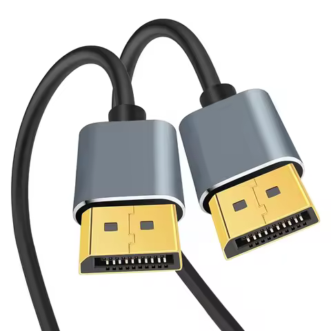 Ultra Slim Thin DisplayPort DP1.4 Cable 8K60Hz 4K144Hz 32Gbps Video Audio Cable for Laptop PC Xbox S
