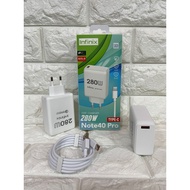 Original 100% Infinix Note40 Pro Fast Charging 280W Charger Original