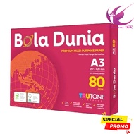 (100 Sheets) A3 80 Gsm HVS Paper - A3 80Gsm Retail HVS Paper, 100 Sheets
