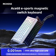MCHOSE ACE60 ACE68 Pro Magnetic Switch Mechanical Keyboard Wired 8K Customization Gaming Esports for