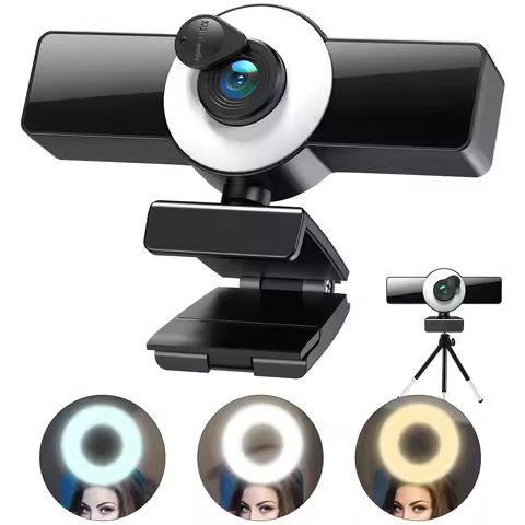 Webcam 8K 4K 2K Full HD Web Camera USB With Microphone Autofocu WebCamera For Youtube Live Broadcast