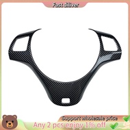 LHD Carbon Fiber Car Steering Wheel Trim for  3 Series E90 E92 E93 2005-2012 Car Steering Wheel Deco