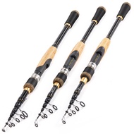 Sougayilang Telescopic Fishing Rod 1.6-2.1m Casting/Spinning Rod 5-6 Sections Max Drag 20lbs Rod for