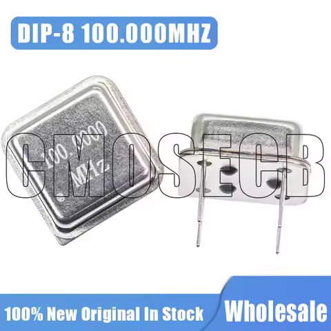 2PCS DIP8 100MHZ Half-Size Active Crystal Oscillator 100M 100.000MHZ 3.3V-5V Oscillator OSC