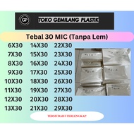 (30MIC) OPP Glass Plastic WITHOUT GLUE Custom/ HEIGHT X30 Birthday Souvenir Plastic/ 6x30/ 7x30/ 8x3