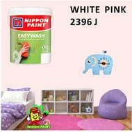 WHITE PINK 2396 J ( 18L ) Nippon Paint Interior Vinilex Easywash Lustrous / EASY WASH / EASY CLEAN