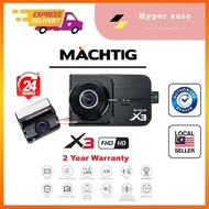 MACHTIG X3 GNet 1080P 24 hours 2CH Car Dashcam Front Rear dvr car recorder fhd hd made in korea