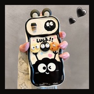 KVZUVUU | Apple 16promax Compatible Phone Case with Coal Ball Tether and Cartoon Design