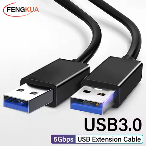 USB 3.0 to USB 3.0 Extension Cable 5Gbps USB A Male to Male Fast Data Transmission For Hard Drive Sm