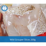 Grouper Fillet Slices 200g. Fresh grouper wild catch from Pulau Ketam & Kuala Selangor