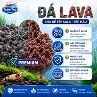 Lava Premium Base Stone 1kg – 0.1–0.3 cm & 0.3–0.6 cm – Lava for Sula Shrimp/Colored Shrimp – Lucas’