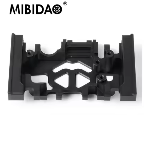 MIBIDAO Metal Aluminum Transmission Gearbox Base Mount Skid Plate For 1/10 TRX-4 TRX4 RC Crawler Upg