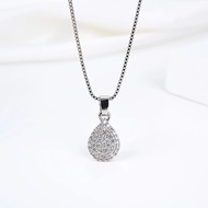 TITANIUM Necklace Water Drop PendantWanita, Rust-Resistant, Fade-Resistant