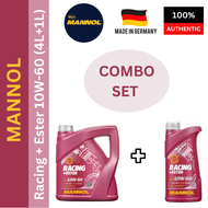 (MADE IN GERMANY) MANNOL 7902 RACING +ESTER 10w60 Fully Synthetic Engine Oil 1L + 4L = 1SET 5L