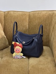 Hermes Lindy30午夜藍銀扣