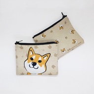 柴犬 赤柴 黑柴 白柴 簡單收納零錢包 萬用收納包