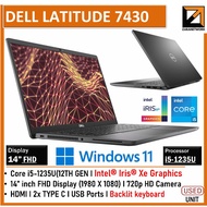 [1 YEAR WARRANTY] Dell Latitude 7430 Business Laptop | 14" FHD i5-1235U | 16GB RAM | Win11 Pro