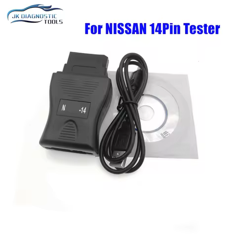 14 Pin For Nissan Consult Interface 14Pin USB Car Diagnostic Tools OBD Fault Code Cable Tool OBD To 