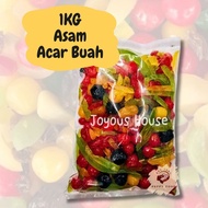 1KG Buah acar / Asam campuran /  acar buah mix cherry limau honeydew