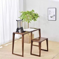 Chinese Guzheng Modern Elm Book French Learning Resonance Antique Table Stool Desk Wooden Table Simp