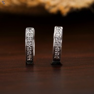 Brand new  0.16 TDW Round Brilliant Cut Diamond Earring 18k White Gold  Labgrown Diamond  Hpht/Cvd D