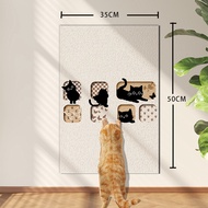 Cat Scratching Board Wear-Resistant Non-Shedding Vertical Wall Sticker Cat Wall Scratch Pad Anti-Scr