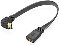 URWOOW HDMI Extension Cable High Speed 90-Degree Angle HDMI Male to Female Extension Wire Cord HDMI