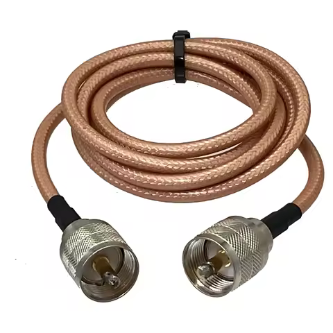 RG142 Coax Cable with UHF PL259 to PL 259 Coax Connectors 50 Ohm for CB Radio Antenna Analyzer Dummy