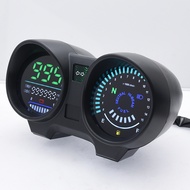 รถจักรยานยนต์แดชบอร์ดดิจิตอล LED 15000มิเตอร์วัดรอบต่อนาทีมาตรวัดความเร็ว ODO TRIP KMH ระดับเชื้อเพล