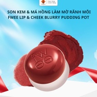 Lip mud lipstick & blush FWEE Lip&Cheek Blurry Pudding Pot multi-purpose, soft cream, easy to spread
