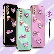 For Samsung Galaxy A50 A50S A30S Phone Case Electroplated Soft Silicone With DIY3D Dimensional Decoration accessory